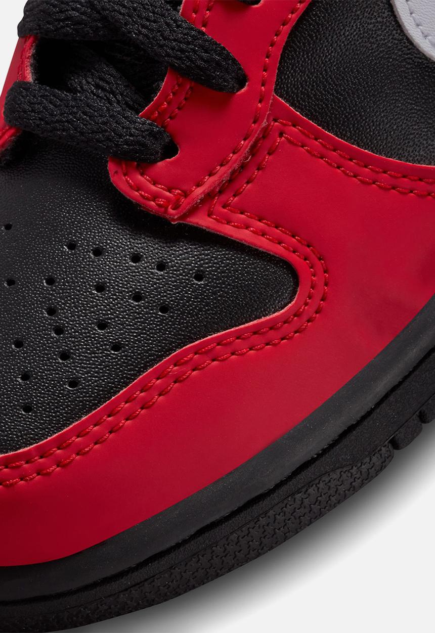 Nike - Nike dunk high - black/white-university red