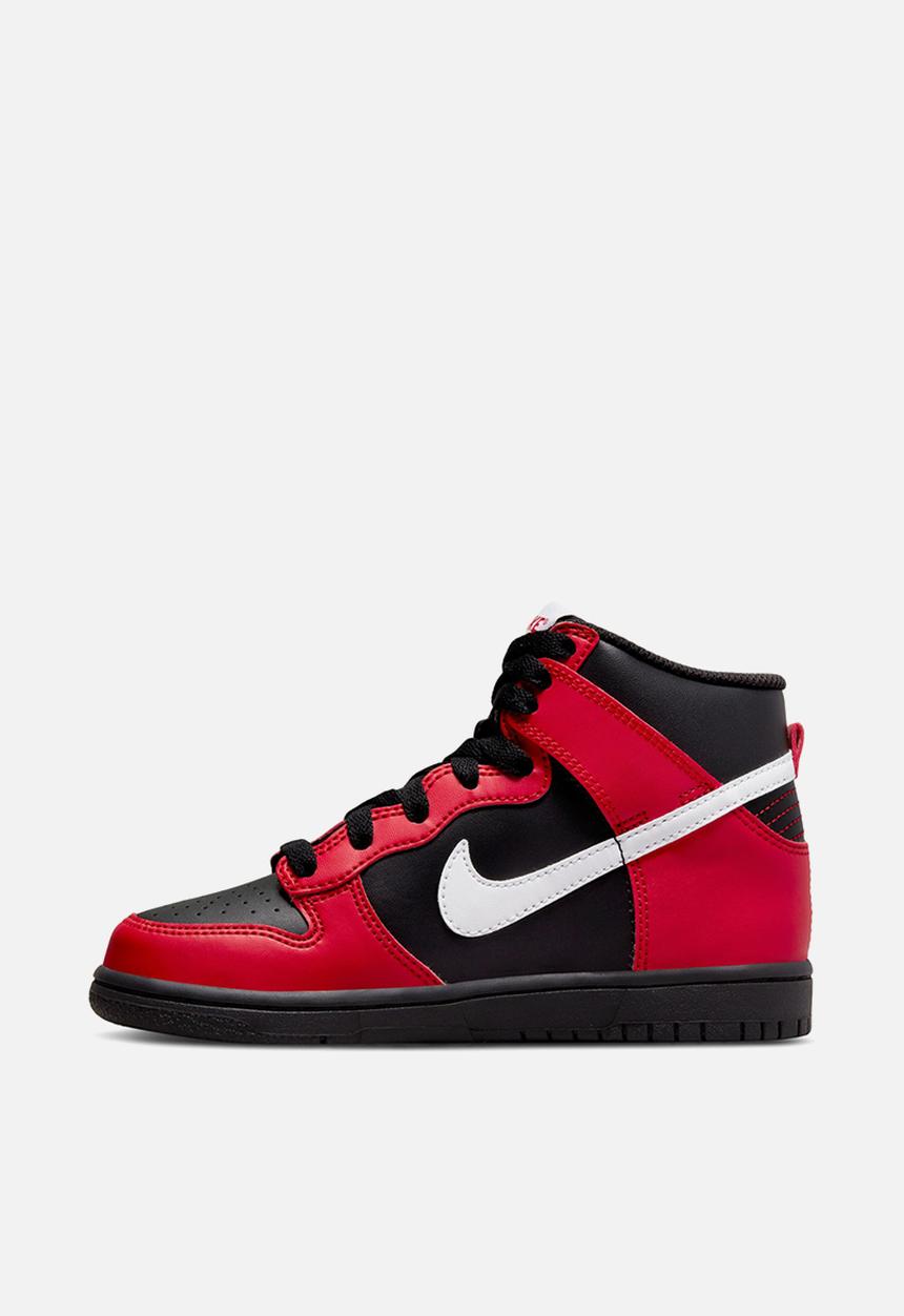 Nike - Nike dunk high - black/white-university red
