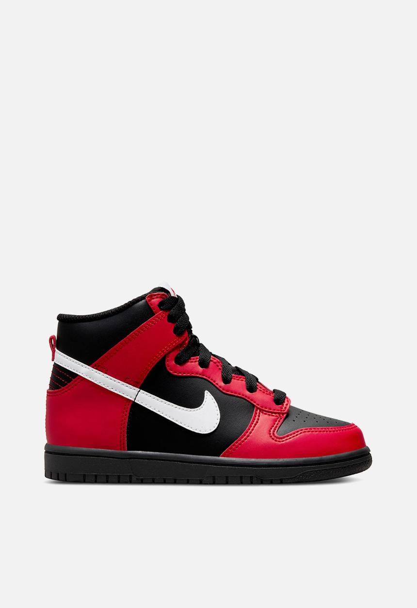 Nike - Nike dunk high - black/white-university red