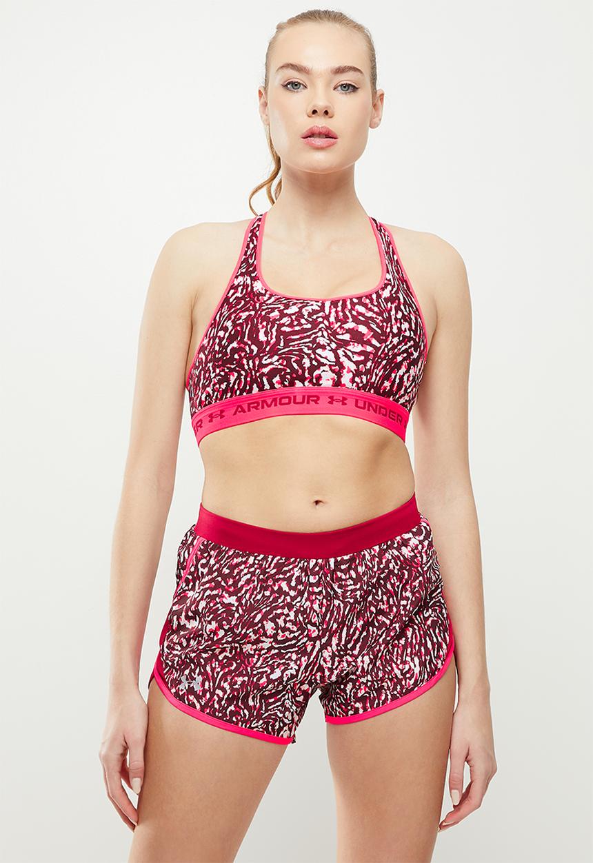 Under Armour - Crossback mid print - penta pink