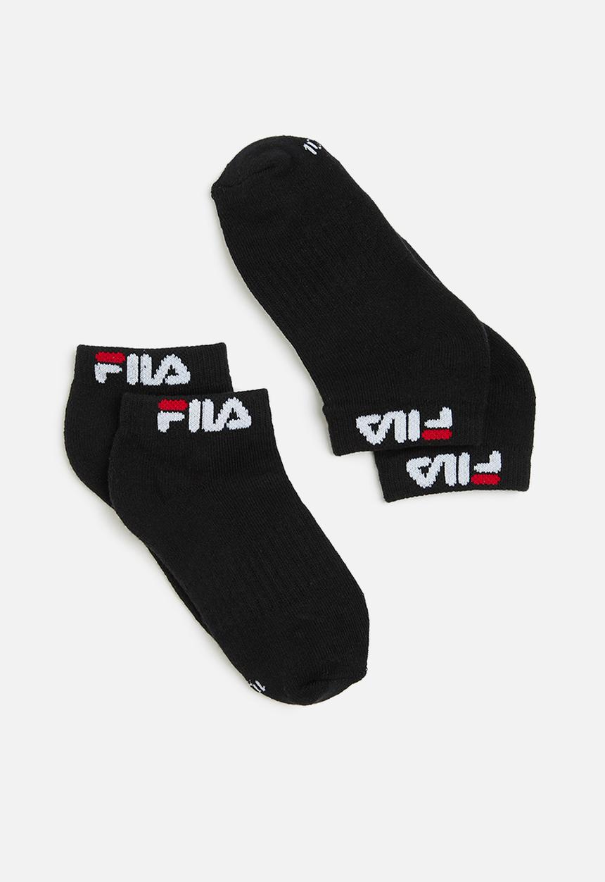 FILA - Stallone ankle sock kids 2-pack - black