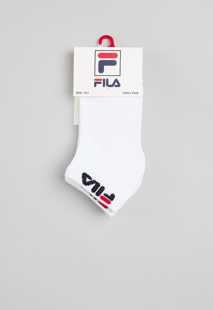 FILA - Stallone ankle sock kids 2-pack - white