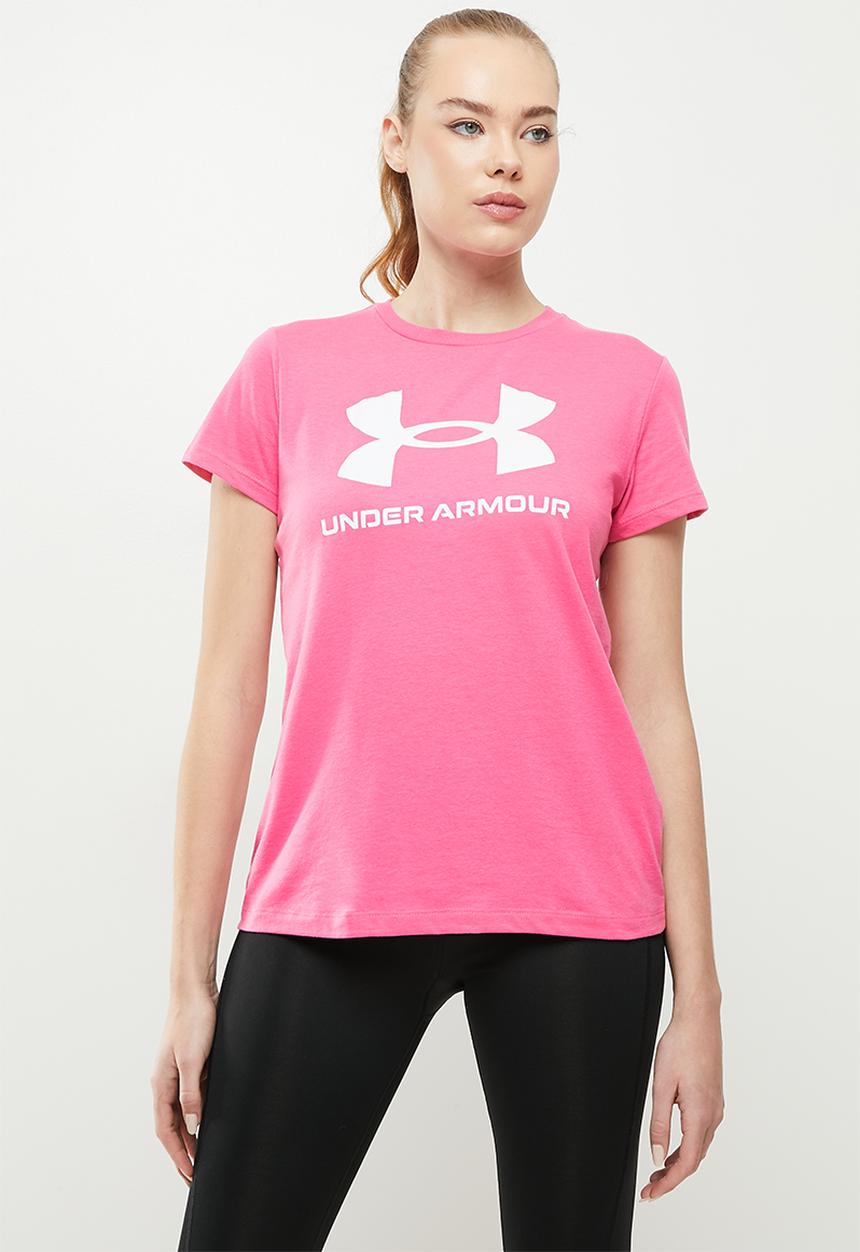 Under Armour - Live sportstyle graphic short sleeve - bubblegum/white