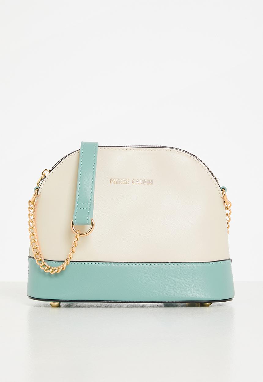 Pierre Cardin - Mila mini dome crossbody - cream & blue 