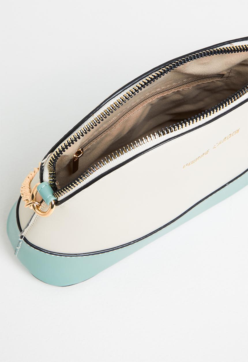 Pierre Cardin - Mila mini dome crossbody - cream & blue 