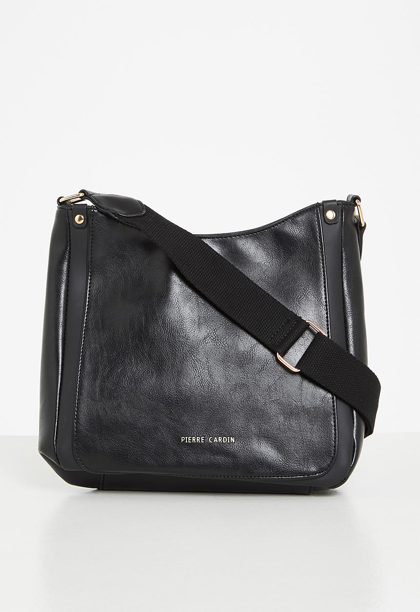 Pierre Cardin - Charlie large crossbody (webbing strap) - black