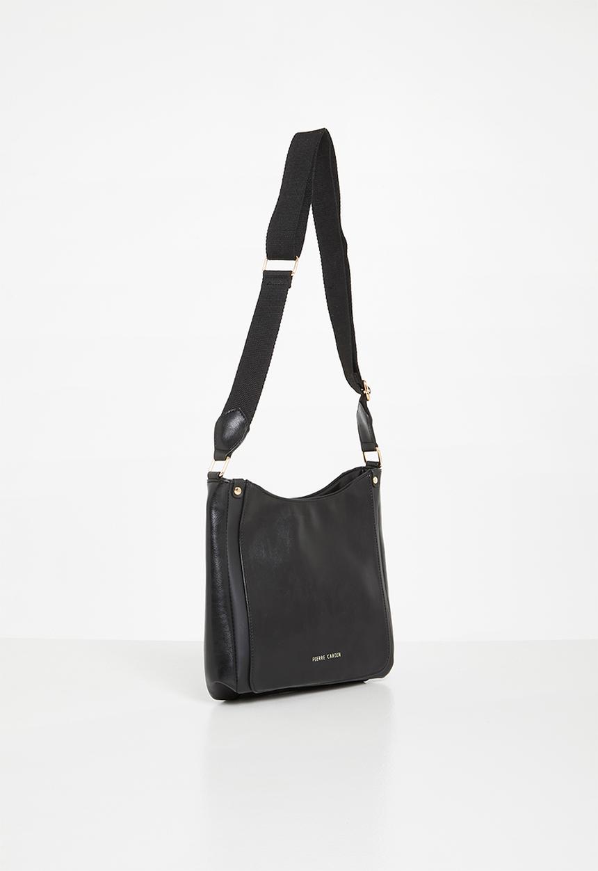 Pierre Cardin - Charlie large crossbody (webbing strap) - black