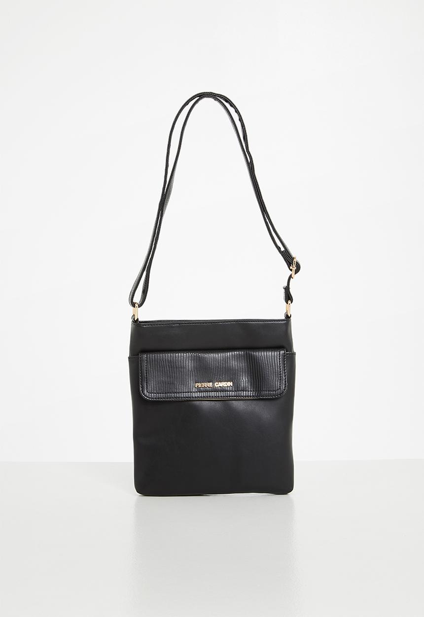 Pierre Cardin - Londi textured trim crossbody - black