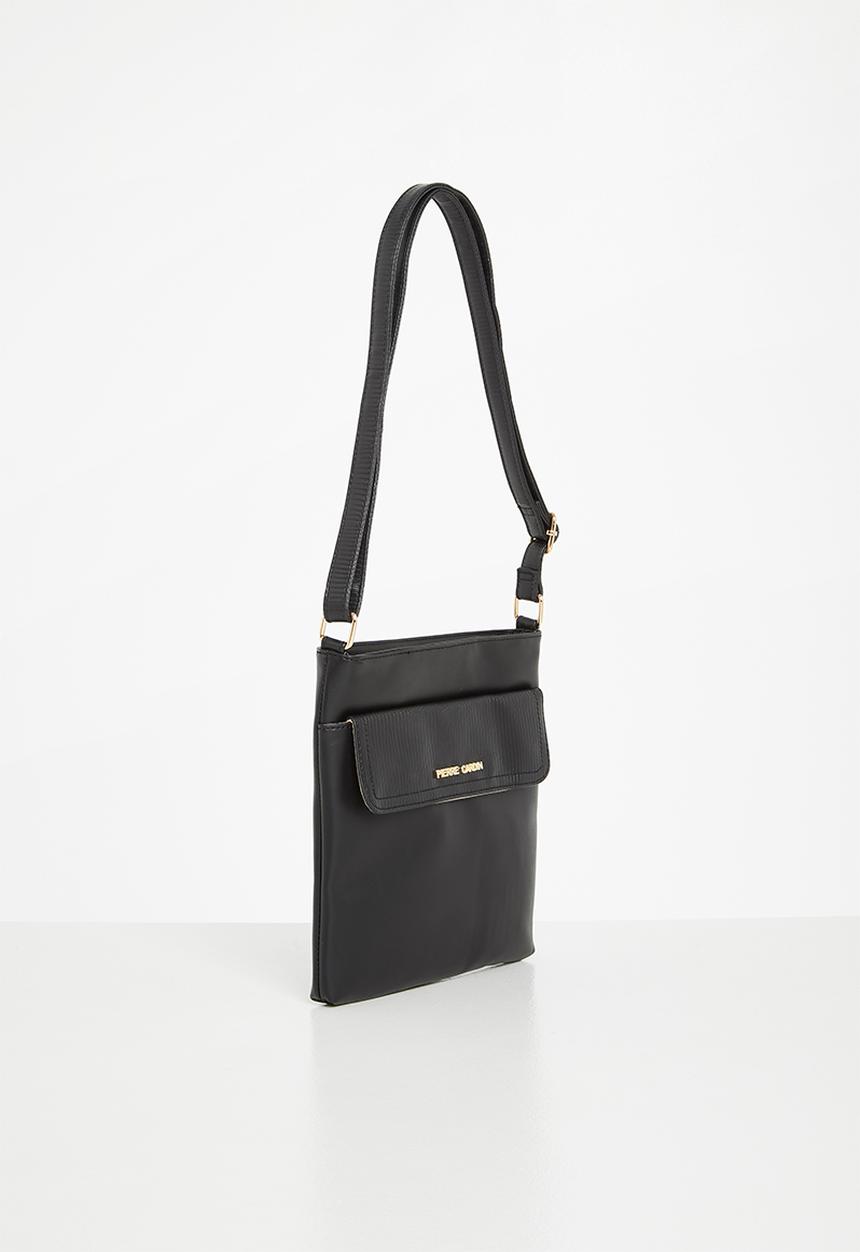Pierre Cardin - Londi textured trim crossbody - black