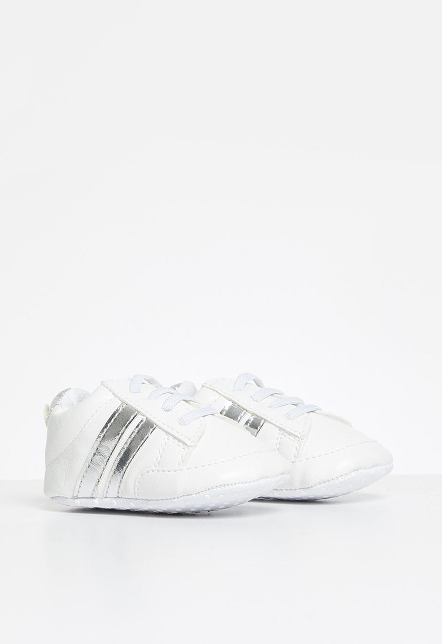 Pop Candy - Baby sneaker - white & silver