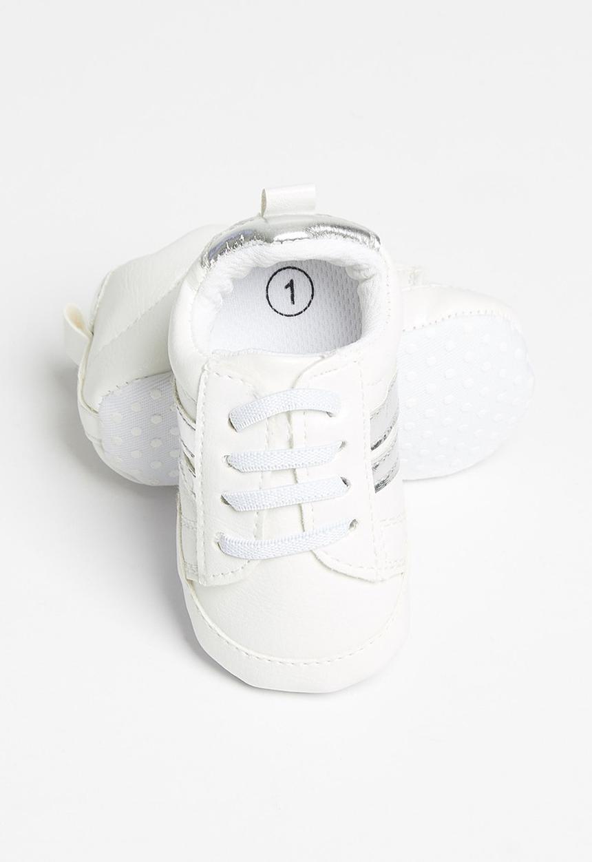 Pop Candy - Baby sneaker - white & silver