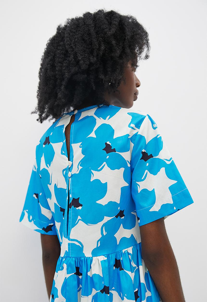 Superbalist - Baby doll midi - cyan bold flower