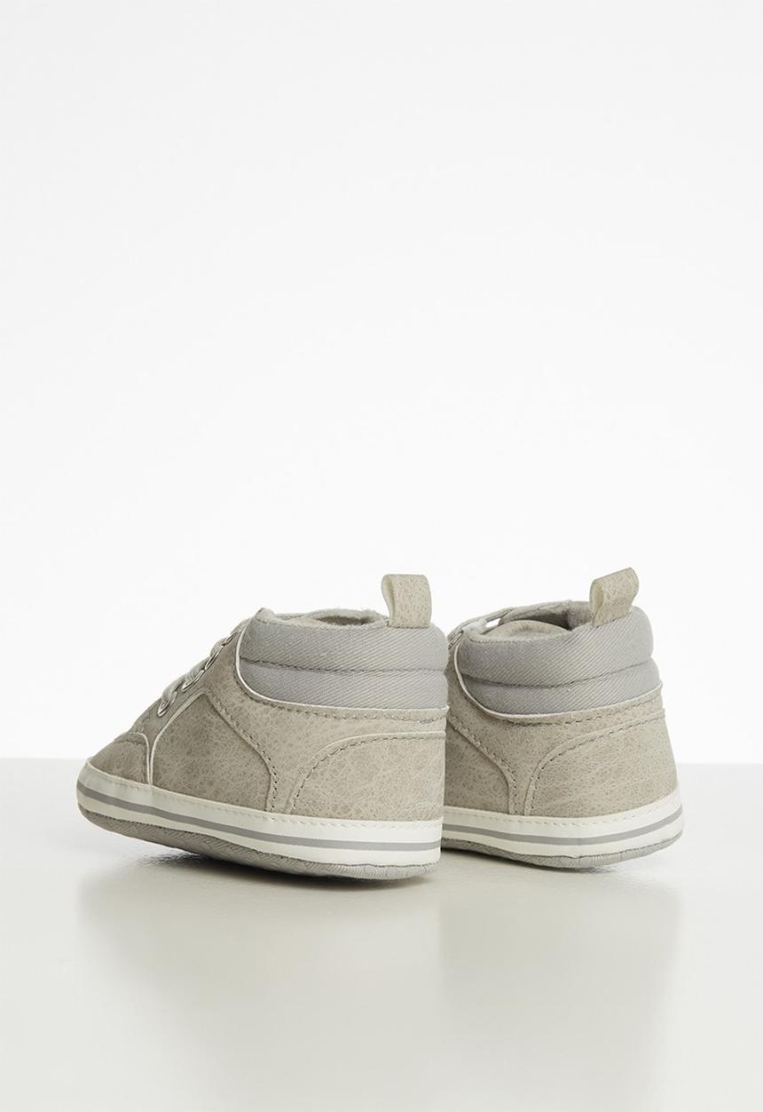 Pop Candy - Baby boys hi top sneaker - grey