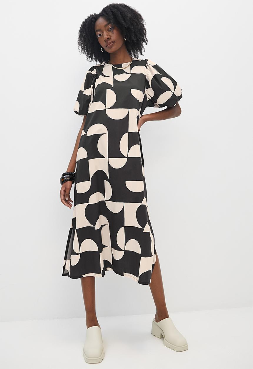 Superbalist - Balloon Sleeve Midi - black cutout large