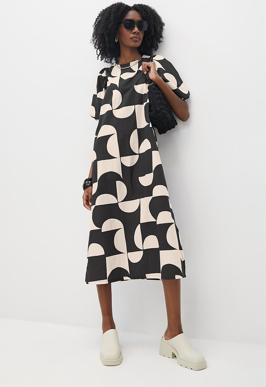 Superbalist - Balloon Sleeve Midi - black cutout large
