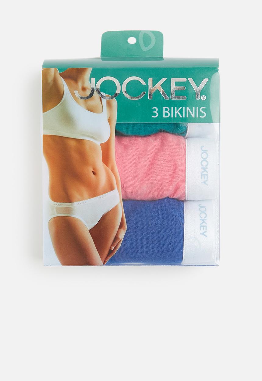 Jockey - 3 pack plain bikini - multi 