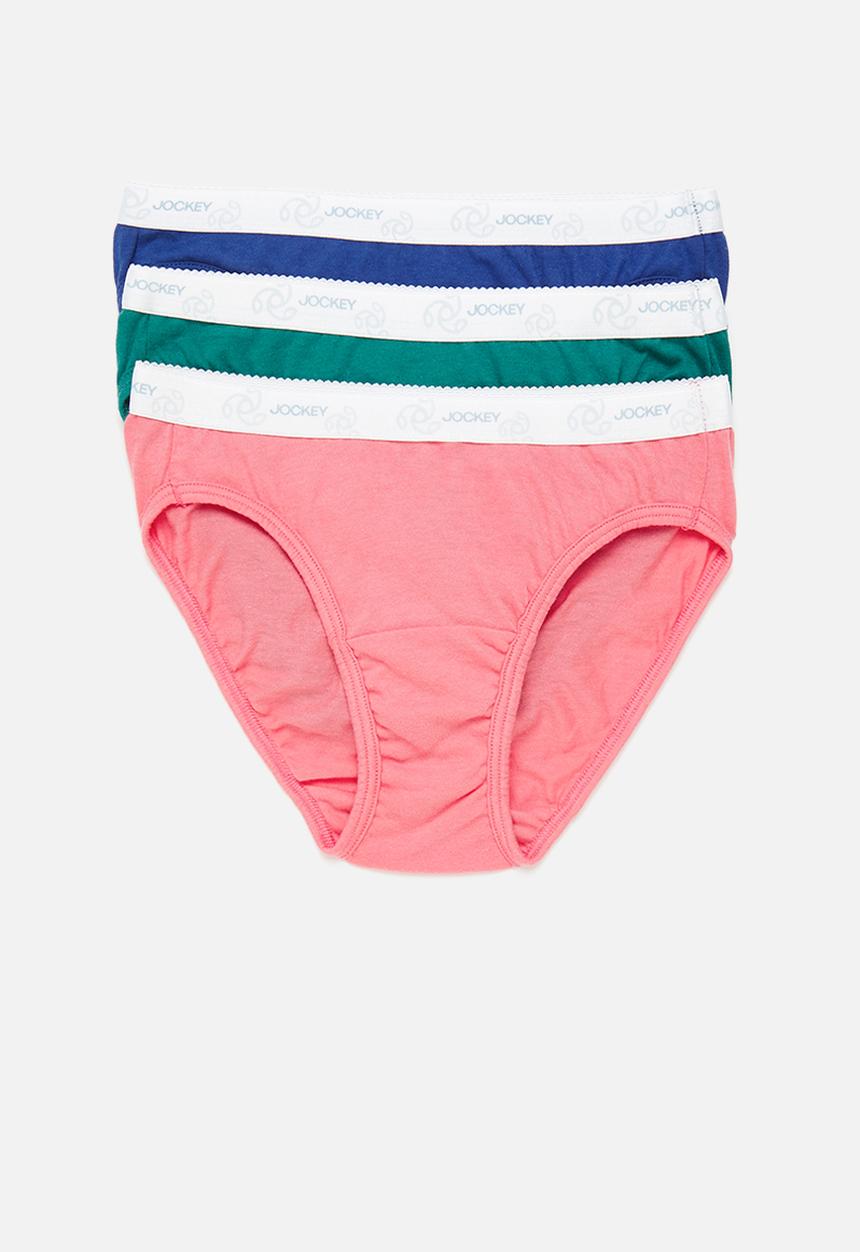 Jockey - 3 pack plain bikini - multi 