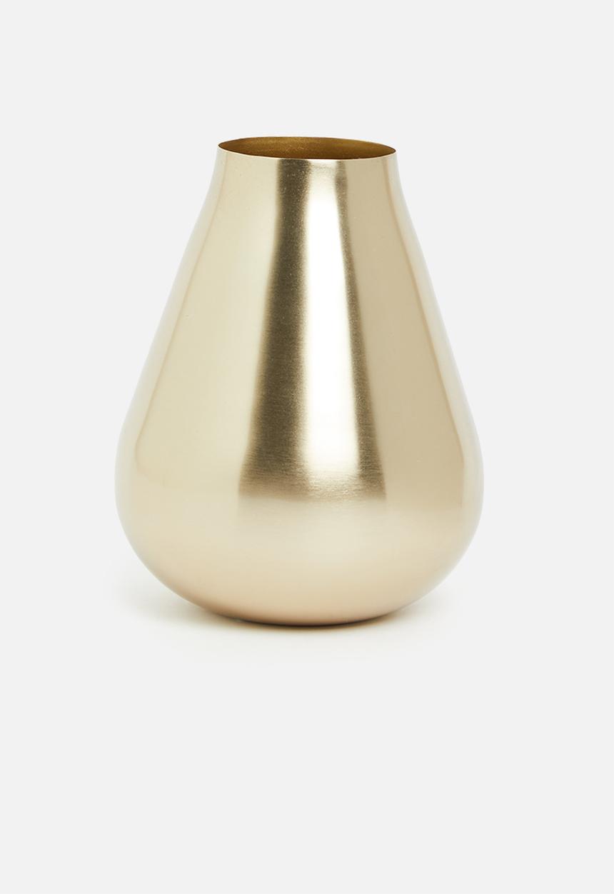 Sixth Floor - Shia metal vase - gold