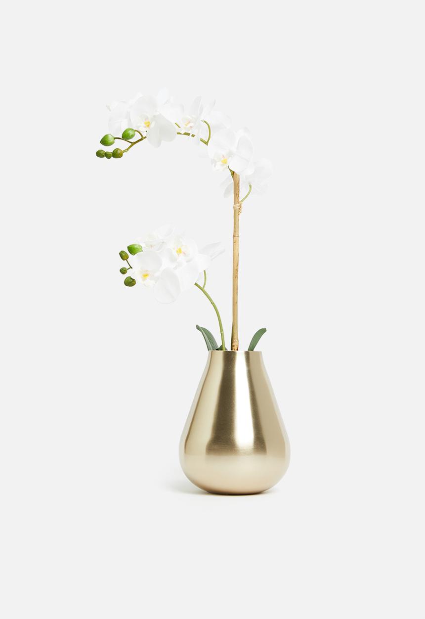 Sixth Floor - Shia metal vase - gold