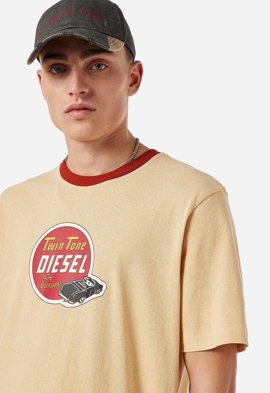 Diesel  - T-just-c12 short sleeve tee - stone