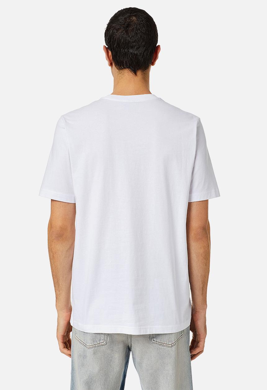 Diesel  - T-just-c13 printed short sleeve tee - white
