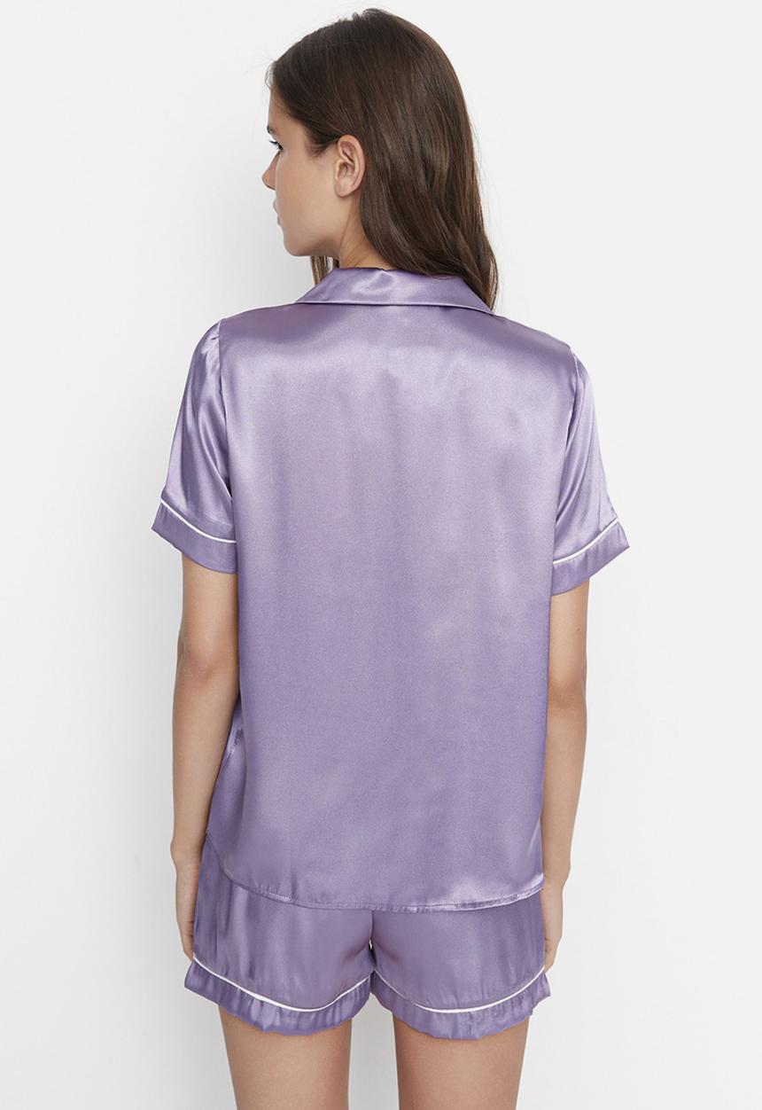 Trendyol - Satin pajamas set - lilac