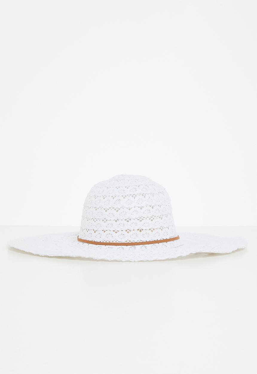 edit - Ruth wide brim sun hat - cream