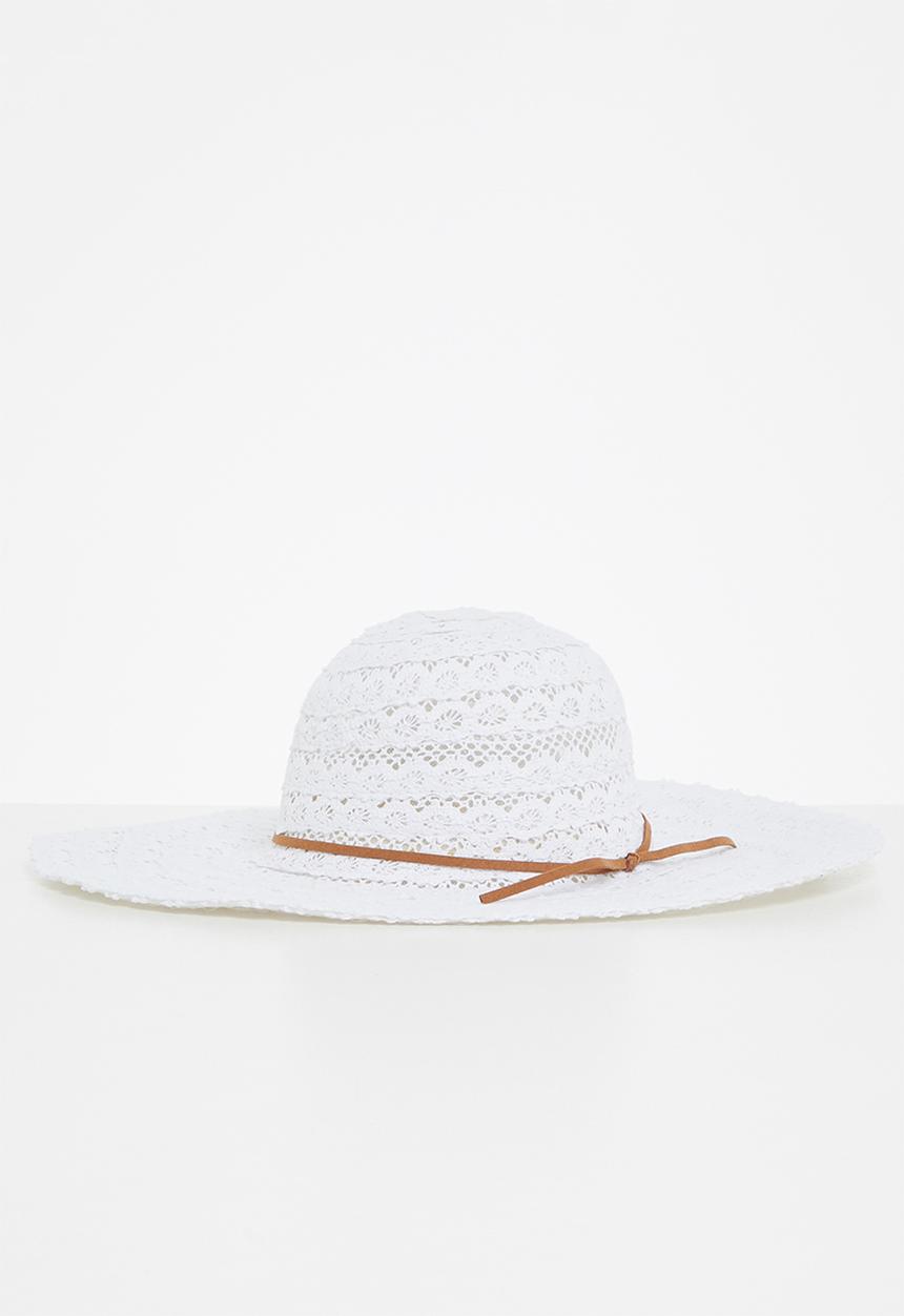 edit - Ruth wide brim sun hat - cream
