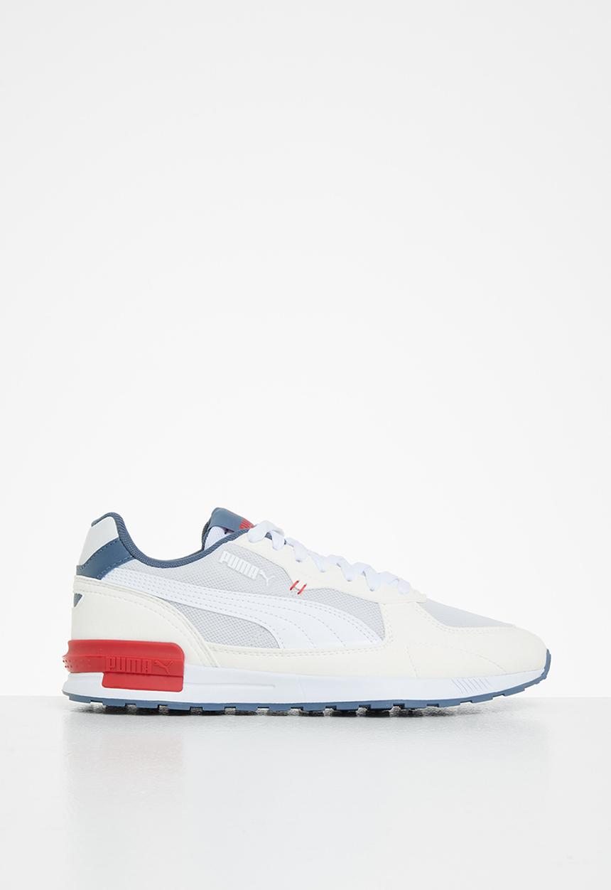 PUMA - Graviton jr - nimbus cloud-puma white-evening sky-high risk red