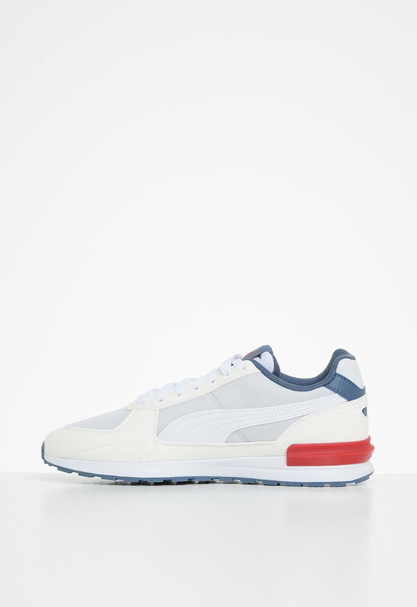 PUMA - Graviton jr - nimbus cloud-puma white-evening sky-high risk red