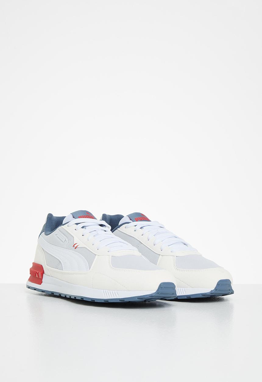 PUMA - Graviton jr - nimbus cloud-puma white-evening sky-high risk red