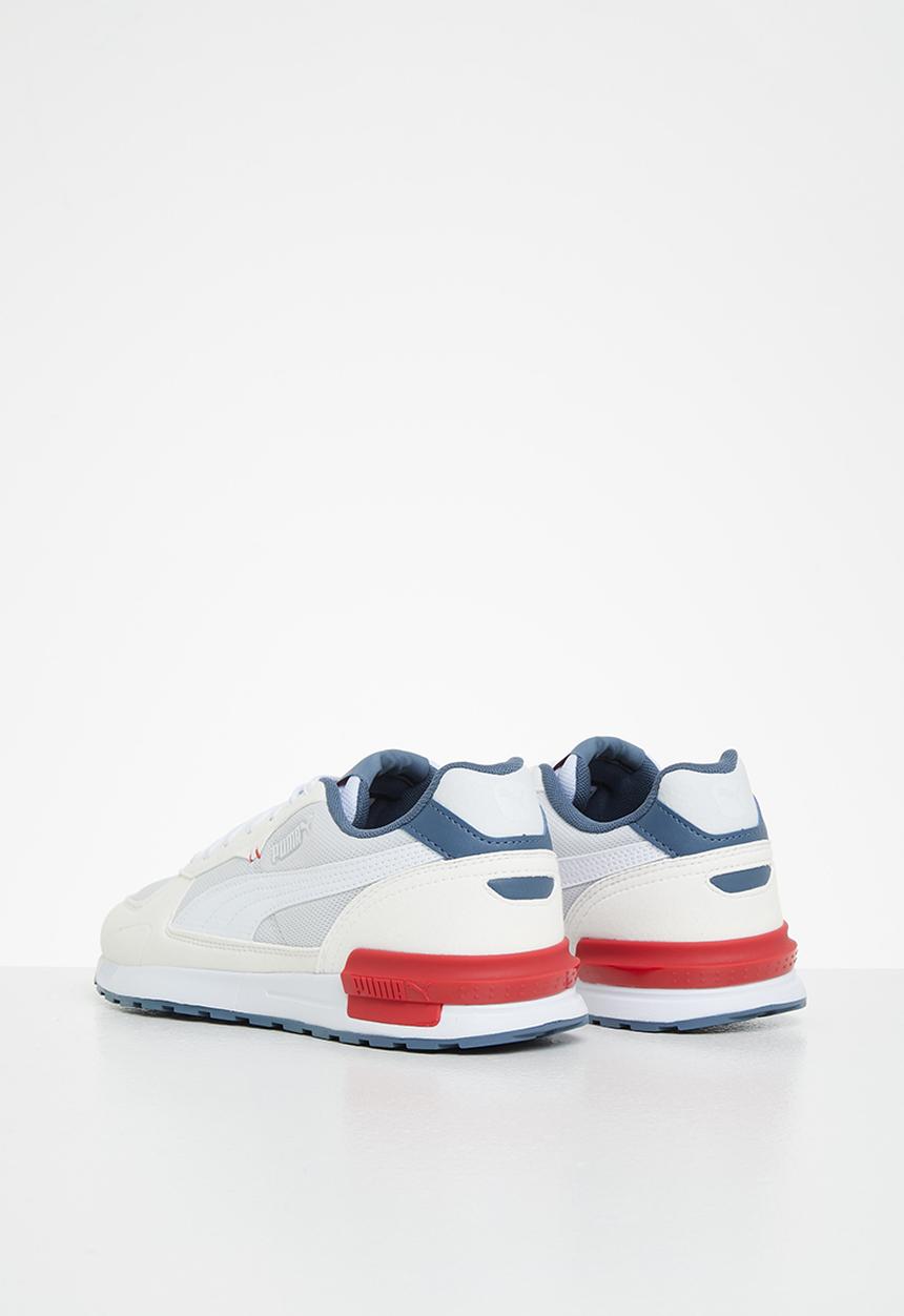 PUMA - Graviton jr - nimbus cloud-puma white-evening sky-high risk red
