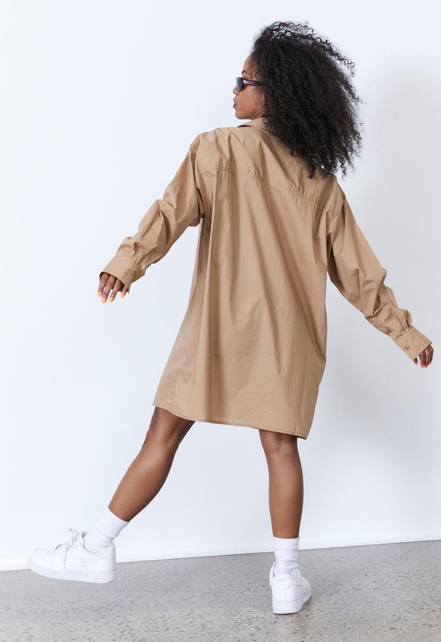 Factorie - Oversized shirt - tigers eye