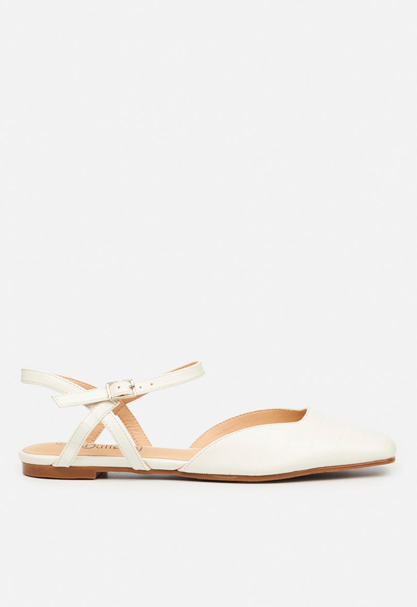 Butterfly Feet - Alina 1 ankle tie ballet - white