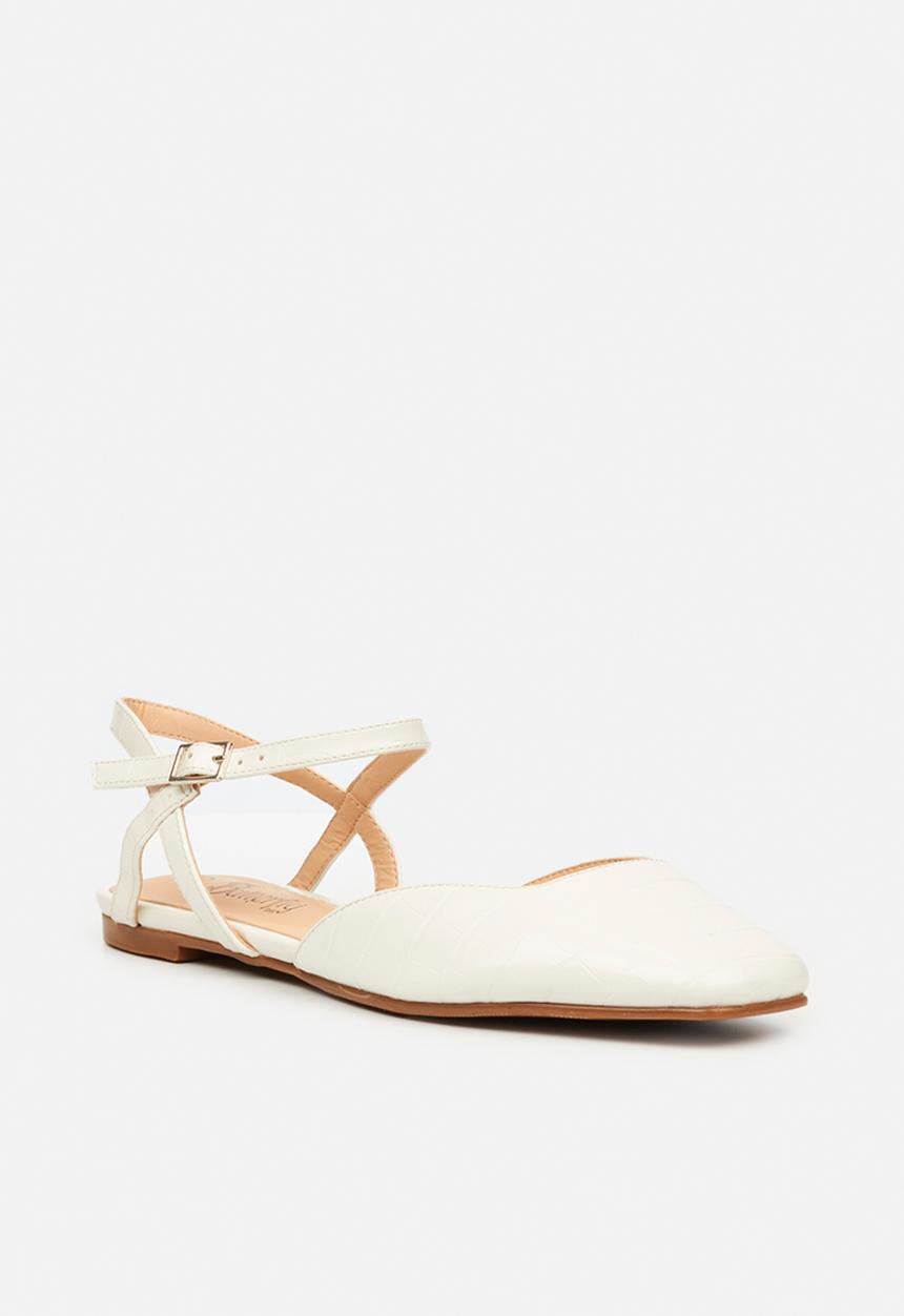 Butterfly Feet - Alina 1 ankle tie ballet - white