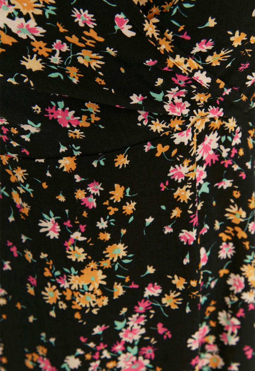 Trendyol - Plus floral v-neck woven dress - multi