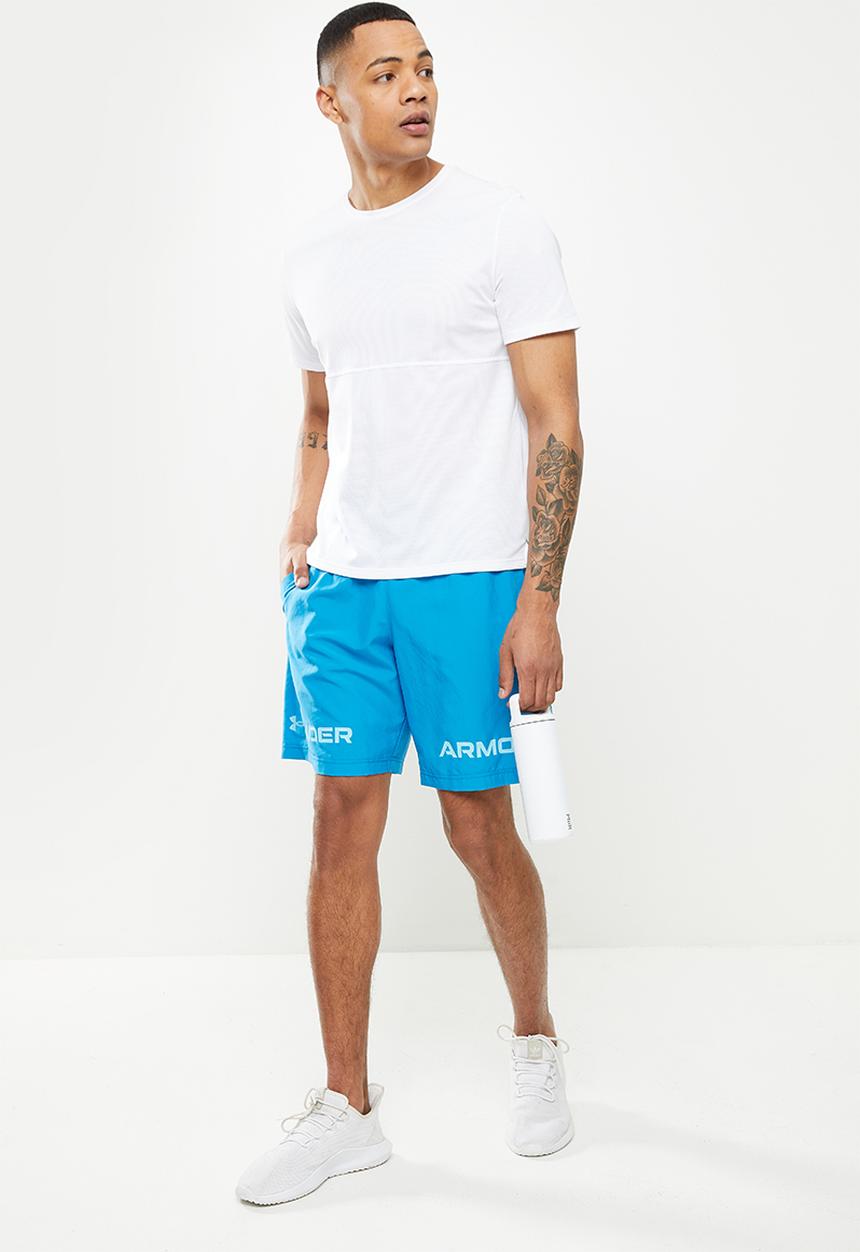 Under Armour - UA Woven Graphic Wordmark shorts - cruise blue