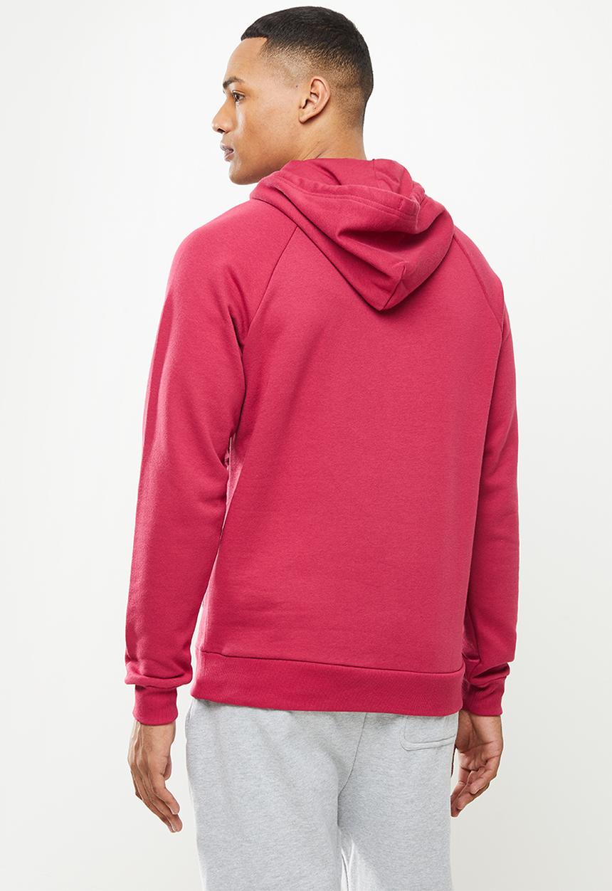 Under Armour - Ua rival fleece big logo hoodie - black rose