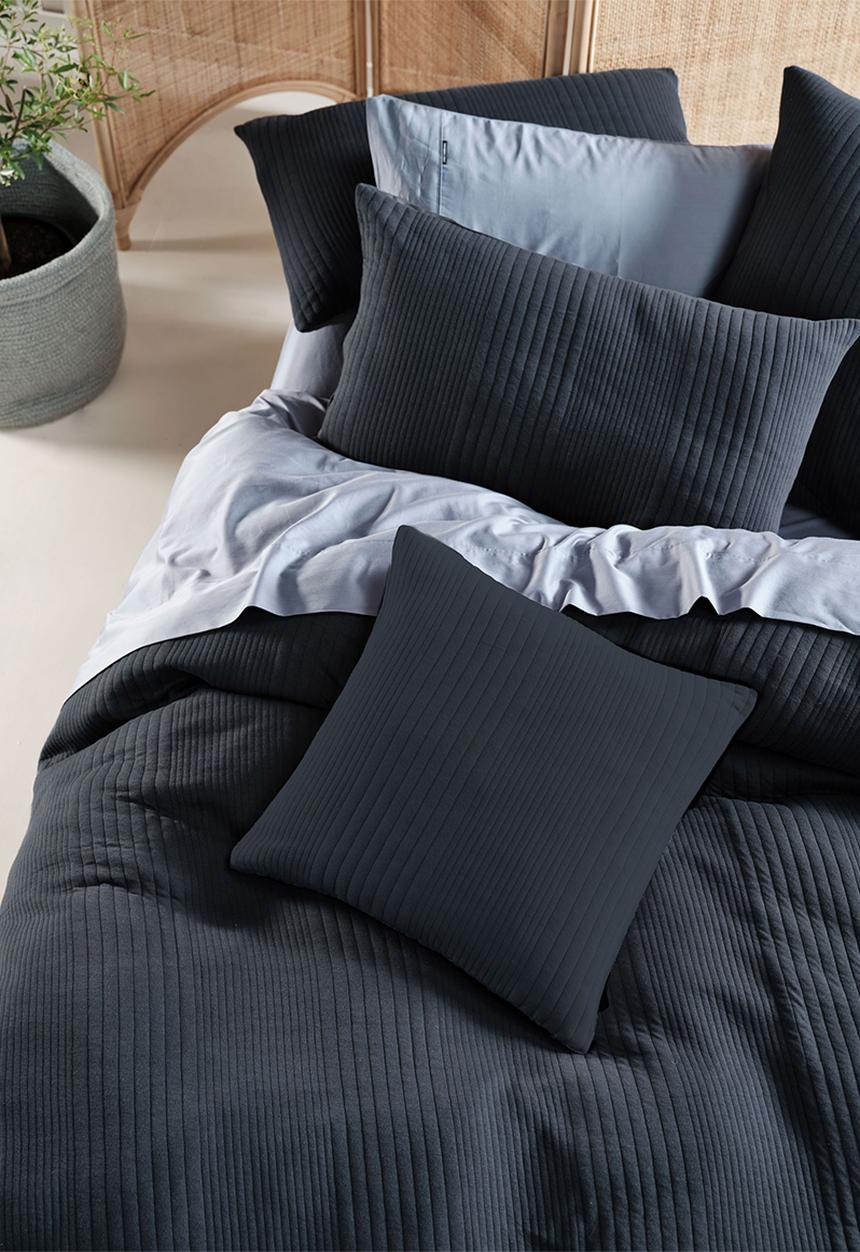 Linen House - Osmond duvet cover set - slate