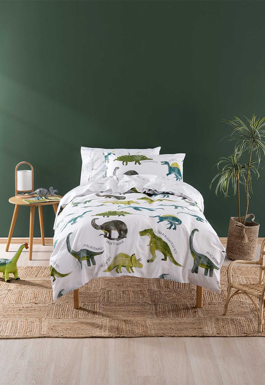 Linen House - Dino roar duvet cover set - multi