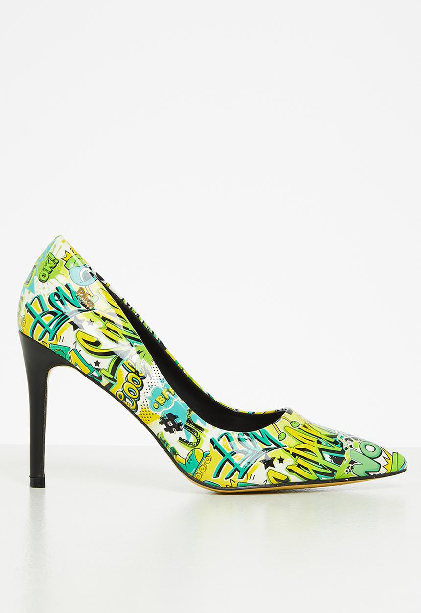 Plum - Zuri barely there court heel - green