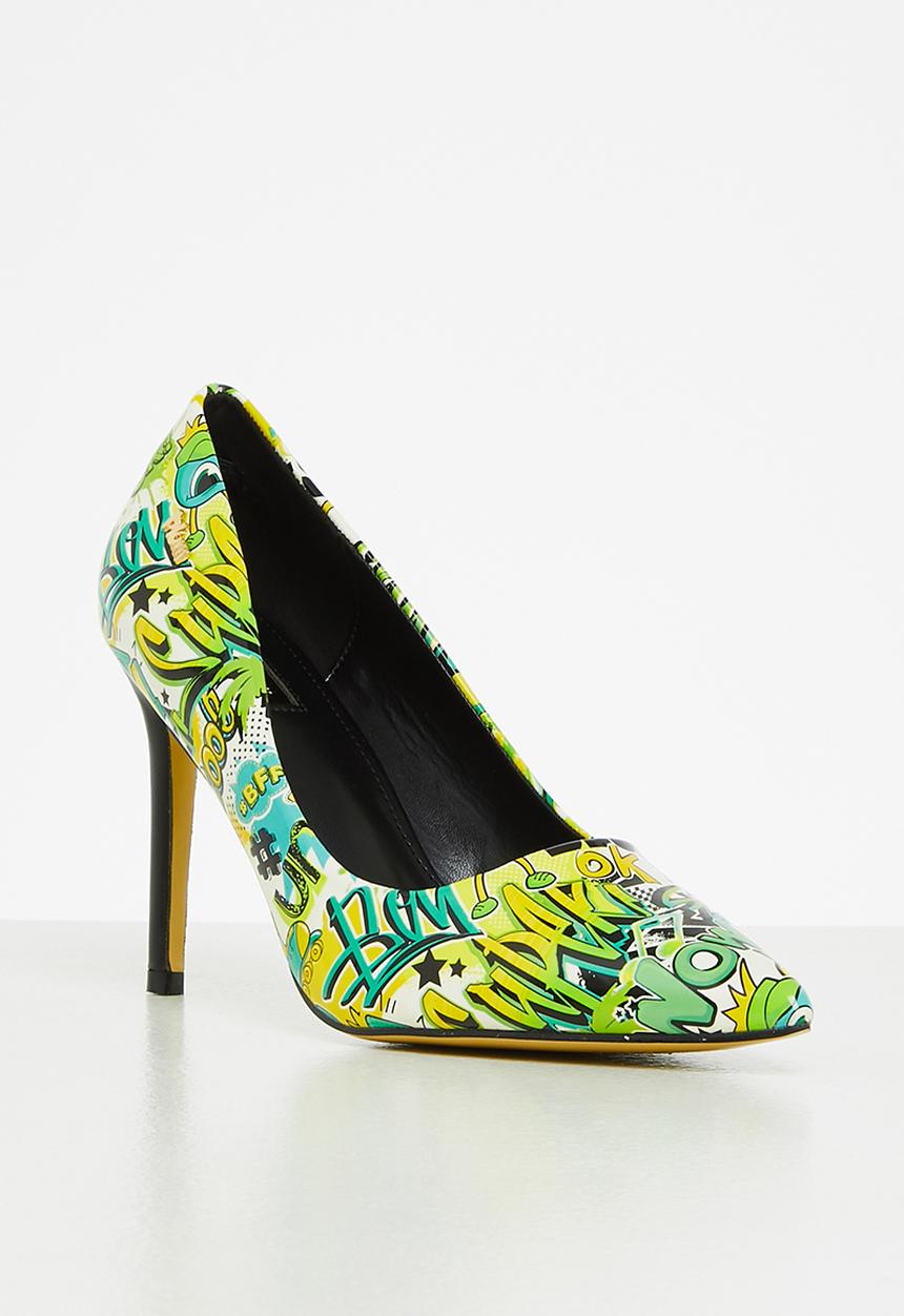 Plum - Zuri barely there court heel - green