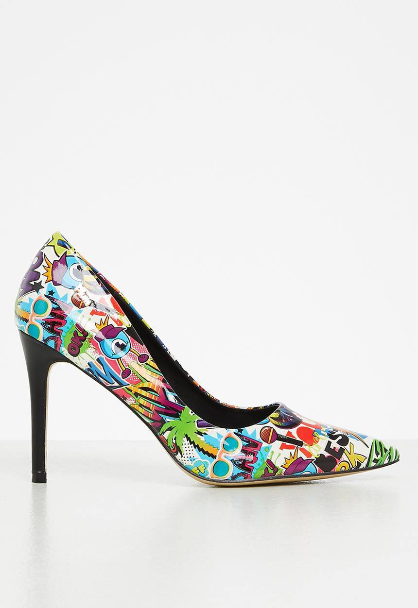 Plum - Zuri barely there court heel - blue
