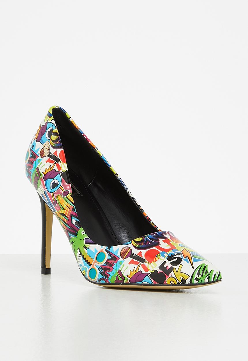 Plum - Zuri barely there court heel - blue