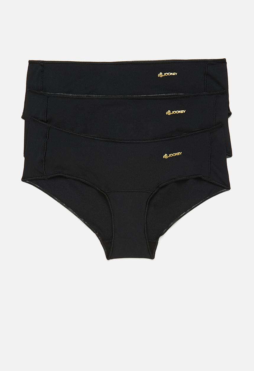 Jockey - 3 Pack npl knicker - black