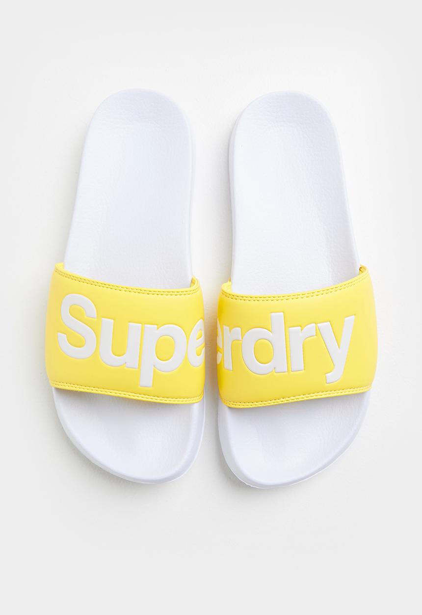 Superdry. - Pool slider - yellow
