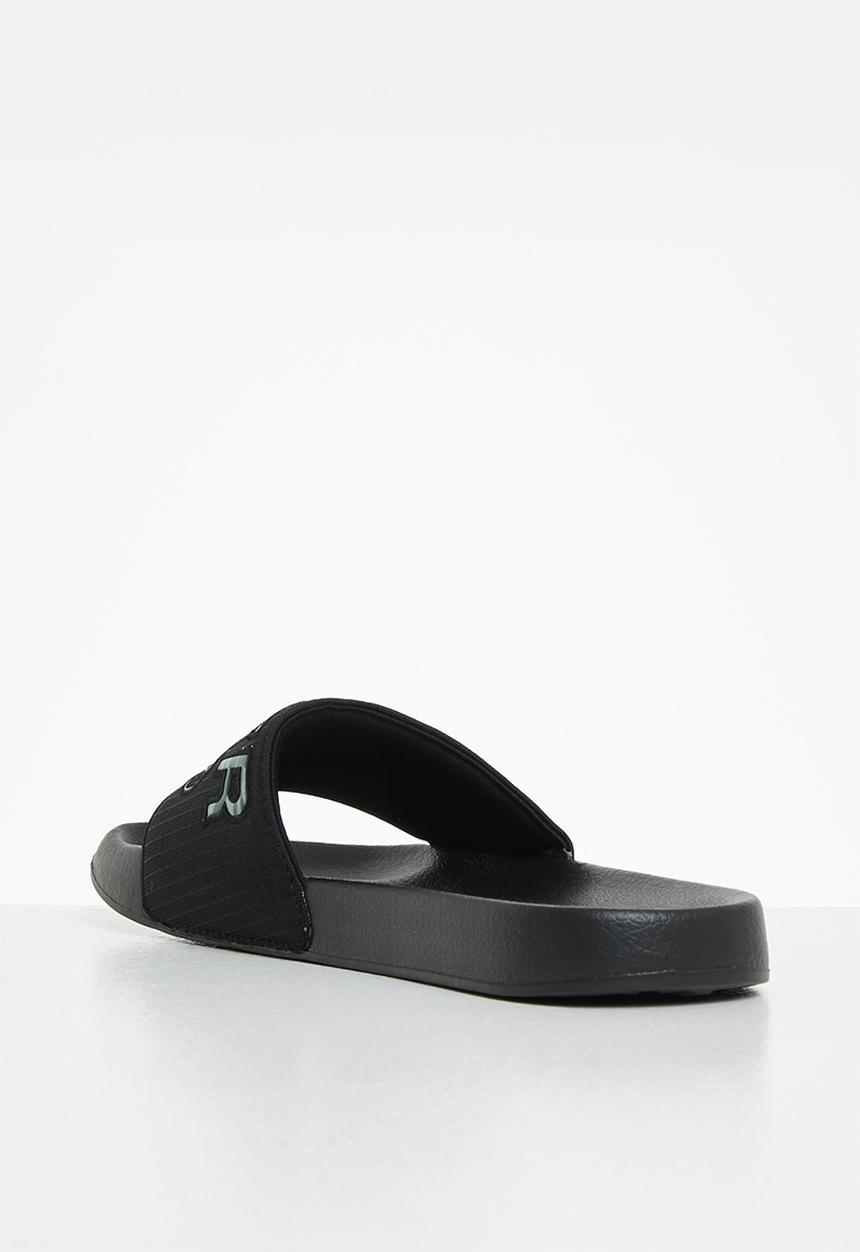 Superdry. - Infill pool slider - black