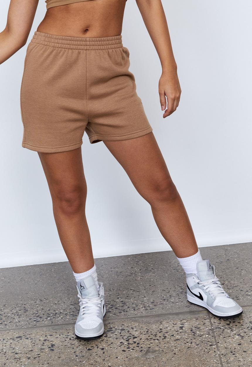 Factorie - Hype fleece short - tigers eye