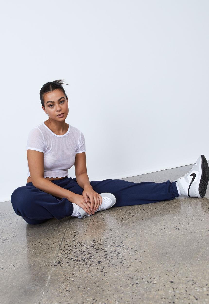 Factorie - Super slouchy trackpant - dark berry