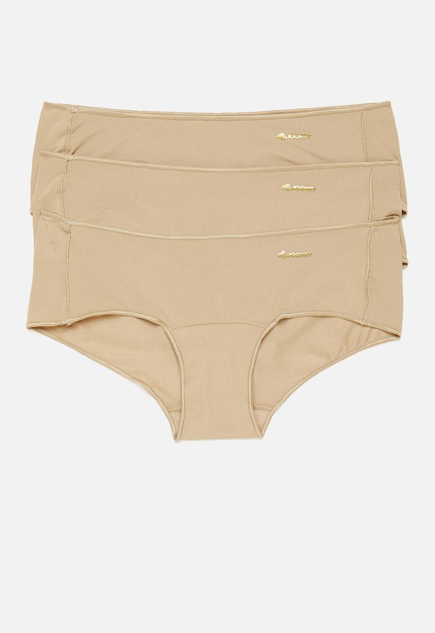 Jockey - 3 Pack npl knicker - beige